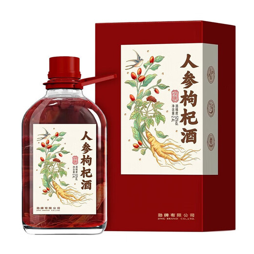 Jinpai Ginseng и Wolfberry Wine 52 градуса 2,4 л*4 бутылки целая коробка, здравоохранение, самообучение, подарки