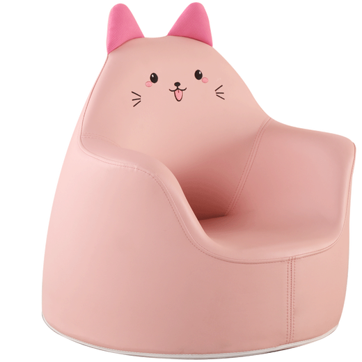 lamami children's sofa baby baby cartoon high elastic sponge leather girl princess seat learning chair lamomi701 cocoa meow Plus (3~12 years old) sponge 51cm