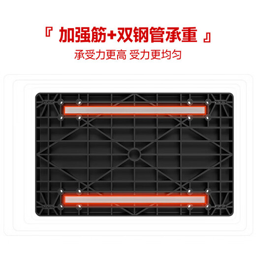 Leyou Baiyi small trolley flat trolley 110*65cm double tube load 1500Jin Jin is equal to 0.5kg decoration moving small trailer transporter small puller driver pull truck pull truck folding trailer