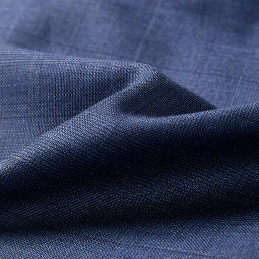 YOUNGOR trousers men's 753 blue-gray plaid anti-wrinkle suit trousers wool blended crisp and stylish 2025 shopping mall same style blue-gray YOTX212753HIY trousers 175A 175/82A 33 size 84cm