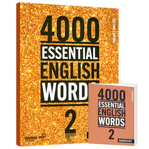 进口原版2022新版 4000Essential English Words 2级常见词英语小学单词教辅书剑桥雅思核心词汇初级4000词典 小学礼物 小学教辅