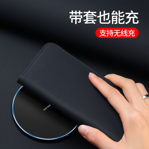 锦灏适用iPhone17pro max手机壳真皮16e翻盖插卡苹果17plus商务12带支架防摔保护套全包 wish系列翻盖支架黑色 苹果17pro max