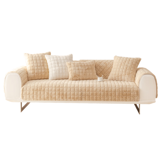 Zichen thick plush winter sofa cushion cushion winter 2023 new simple modern seat cushion non-slip sofa cover feather lamp - gray soft and comfortable single pack 70X150cm suitable for two people Zichen thick plush winter sofa cushion cushion winter 2023 new simple modern seat cushion non-slip sofa cover feather lamp - gray soft and comfortable single pack 70X150cm suitable for two people