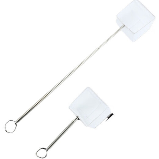 Stainless steel retractable fishing net fish tank fishing small 3d fishing net pocket dense net tropical ornamental fish fishing bag retractable net bag - white large - round - 1 pack No Specifications