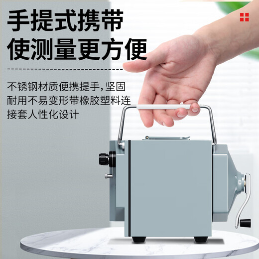 Delixi Electric Megohmmeter Alloy Insulation Resistance Tester Hand-cranked Electrician Detection Resistance Meter 500V/500M