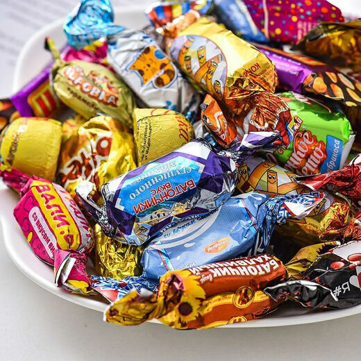 Other Russian mixed candies, Russian-style chocolate mixed candies, New Year's goods, shipped from the port, mixed candies 500g per pack