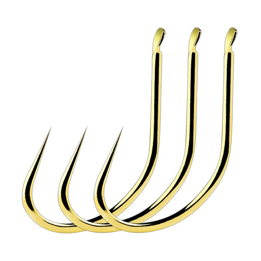 Pintian (Pintian) 30 Aji gold barbless titanium alloy fishhook boxed competition black pit crucian carp stream fishing supplies accessories fishing gear No. 8