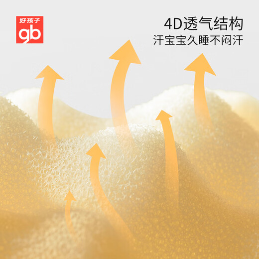 Goodbaby (gb) baby pillow children's pillow 0-3 years old baby pillow antibacterial and anti-mite silicone pillow four-season universal pillow 1-3 years old