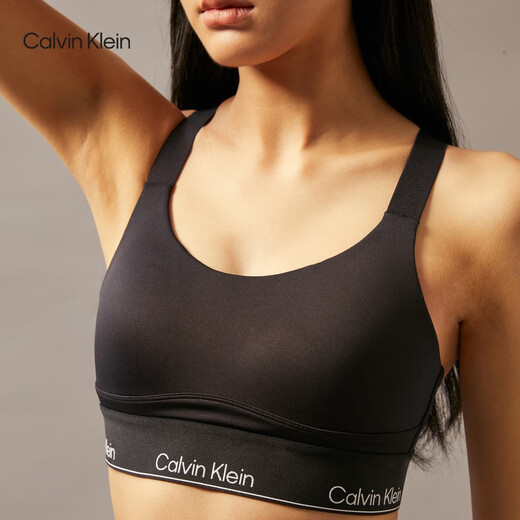 Calvin Klein Sports No Wire Highly Supported ck Cross Beauty Back Vest Yoga Quick-Drying Bra 001-Space Black S