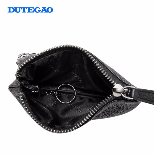 
DUTEGAO men's genuine leather keychain key card bag deer leather car key bag card case multifunctional large capacity coin wallet no waist hanging Q6812593-51A