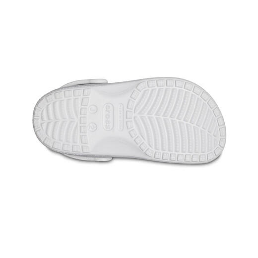 crocs卡骆驰经典闪亮儿童洞洞鞋男女童新品闪亮包头拖鞋/206993 银色亮片-0IC 33 (200mm)
