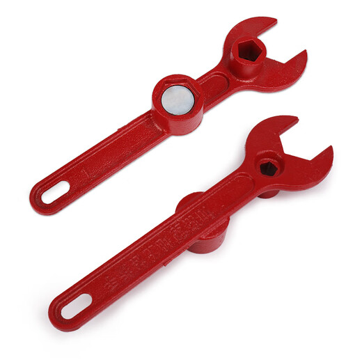 Wrench outdoor fire hydrant wrench above and below ground switch strong magnetic bolt valve universal plum blossom wrench / free 1 pair of gloves