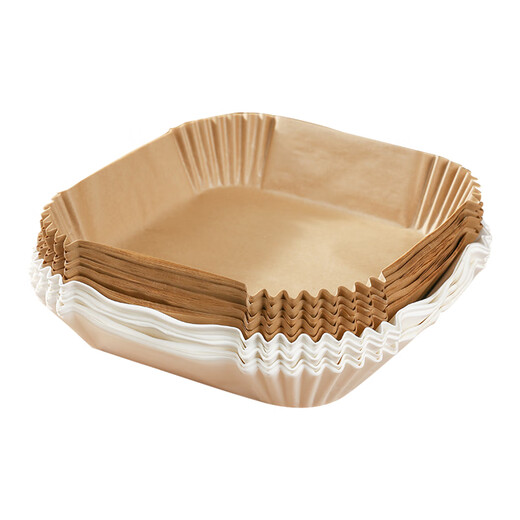 UOSU is suitable for Xiaomi air fryer paper, special square food-grade disposable pot, small non-stick pan oil-absorbing paper, 50 square fryer papers for 4l fryer