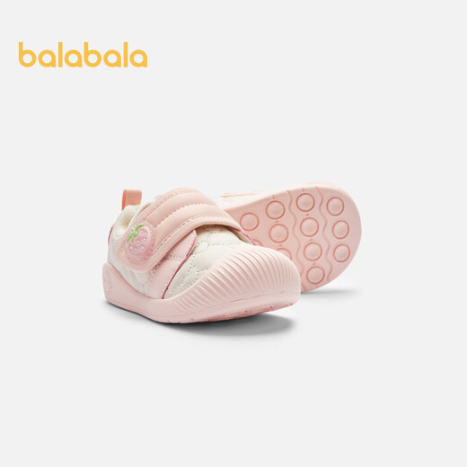 Balabala toddler shoes baby shoes boys and girls 2024 new autumn and winter baby plus velvet shoes anti-slip 208424144204