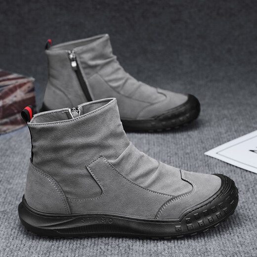 
Changxiang Huili high-top men's shoes in summer waterproof and non-slip construction site work lightweight men's labor protection shoes thick sole wear-resistant Martin boots men 58819 khaki 39