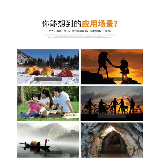 云影之间手电超长续航野外生存雅阁手电筒家用户外充电式老人用强光便嗬峯 雅格3888红色中号用款 直插充电