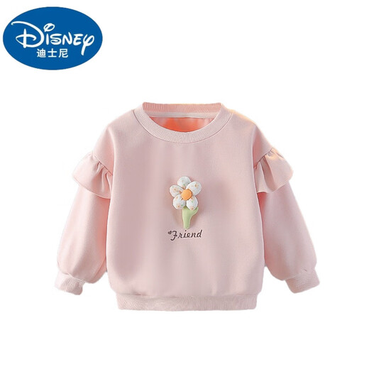 Толстовка для девочек Disney Один год детская футболка с длинным рукавом осень детей модная одежда для маленькой девочки T