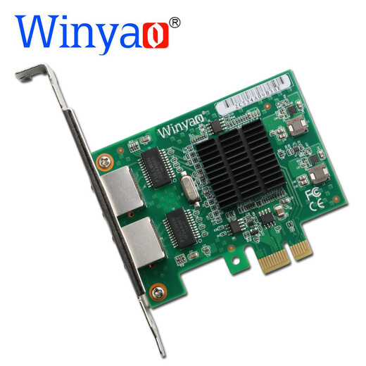 Winyao E576T2 PCI-E X1 настольная двухпортовая гигабитная сетевая карта 82576 1000M