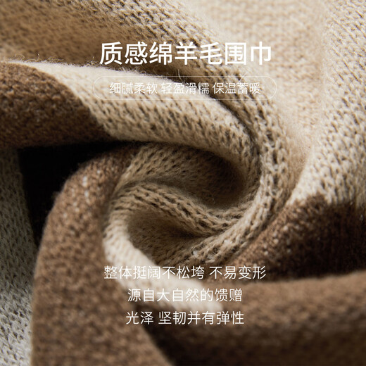 Wanshili Wensli Pure Wool Scarf для женского шарфы Зимний шарф для подруги Новая подарочная коробка Monte