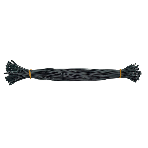 Throwing Stones 1P Rehearsal Dupont Wire 26AWG Silicone Insulated Wire High Temperature Resistant Electronic Wire Experiment Consumables 100 in a Bundle 20cm Wire Length 100/piece Black 30cm Male to Female