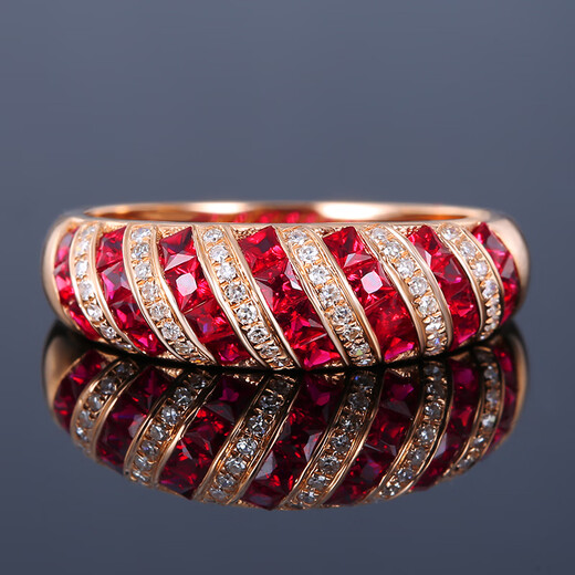 HEEKAIYI ring women's ruby ring luxury jewelry Chinese Valentine's Day birthday gift for wife and girlfriend <One thing, one certificate>