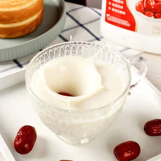 Keqin Mengniu red date yogurt large barrel 1kg*2 barrels family affordable high calcium high concentration breakfast milk 1000g*2 barrels