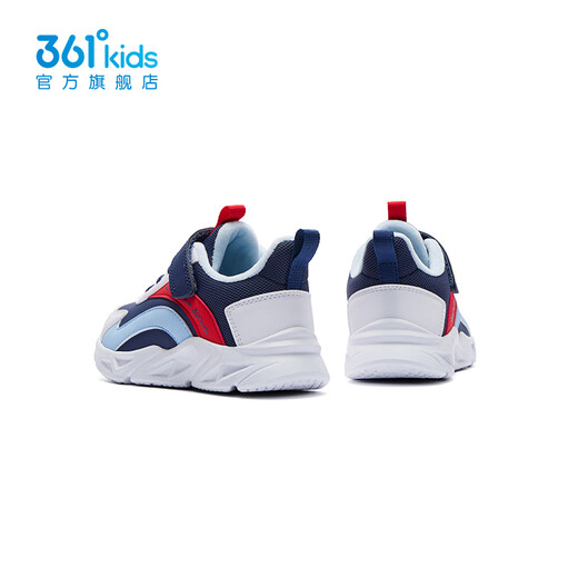 361 children's shoes, boys and girls warm cotton shoes, winter new children's cotton shoes with velvet lining, versatile winter shoes, light blue/361 white/snow blue 29