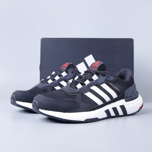 阿迪达斯 （adidas）EQUIPMENT+ BOOST男子缓震舒适透气运动休闲跑步鞋H02759 经典黑白/GX6630 40.5 (250mm)