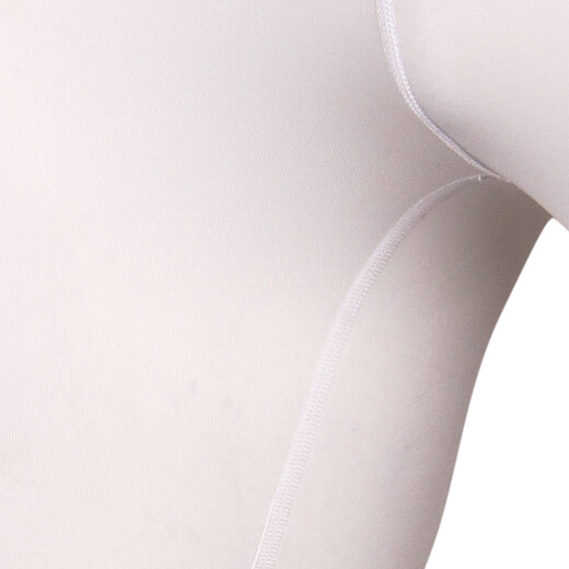 UCAN Rick's new men's tights, breathable elastic support base football tackle sports pants, game training, running, mid-waist short, white L