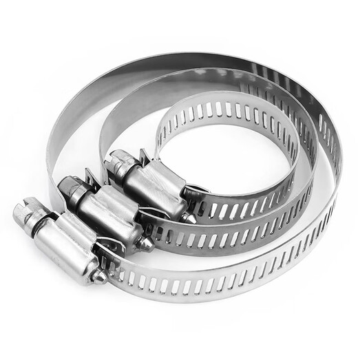 Jinchao 304 stainless steel hose hoop pipe clamp hold hoop pipe hoop live hoop water pipe range hood washing machine gas pipe clamp pipe clamp 40-63 (2 inches) (5 pieces) 304