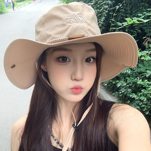 MMOPTOP渔夫帽男女夏季透气防晒户外露营遮阳帽子大头围徒步登山帽