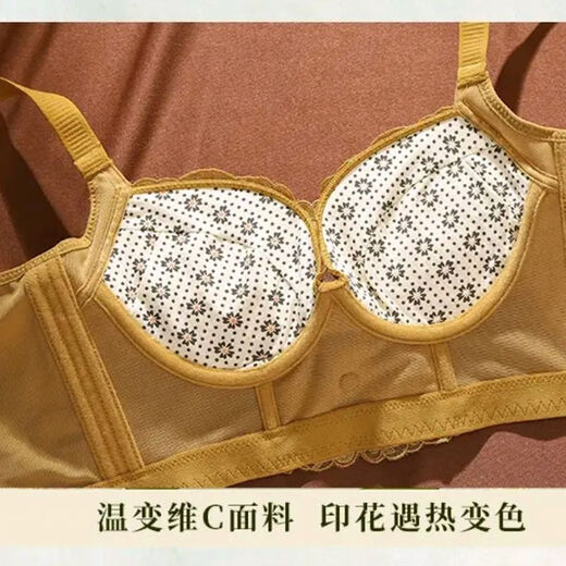 
AXRG Central Mail JM Small breasts show large adjustment type underwear noble lady essential oil embroidery collection breasts gathering anti-sagging bra Monet gray 9215# 75A 34/B cup