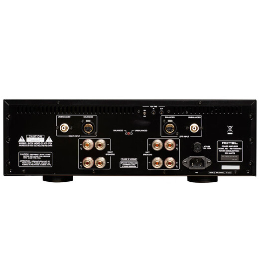 ROTEL路遥 RB-1582MKII 音响 后级功放 hifi高保真立体声后置功率放大器 200W/声道 平衡输入 黑色