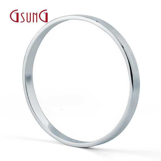 GsunG men's platinum Pt999 men's and women's solid brushed surface platinum atmospheric wide solid bracelet calculated based on actual shipping weight