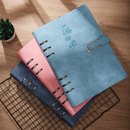 Tengxiong Loge Lave Notebook Simple haute valeur en forme de bouton en forme de U Record de carnet amovible et épaissis Business Boxs souvenirs Souvenirs coffre