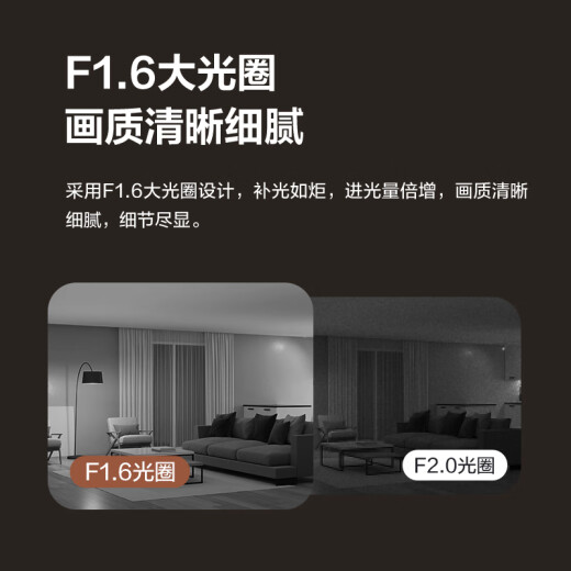 Jing Xiaodou Fluorite's Dual Camera 10 millones Camera Home Monitor de 360 ​​grados Conversación de telefonía móvil Conversación de telefonía inalámbrica Wifi Wifi Amarillo Baby Pet Escort Regalo