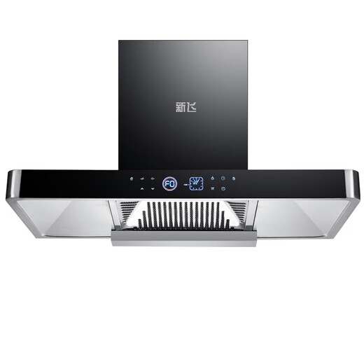Xinfei range hood European top suction range hood for household use T-type stir-frying large suction range hood for self-cleaning hand-waving body touch control AI voice control 90cm eight-button body touch control + automatic cleaning + free installation