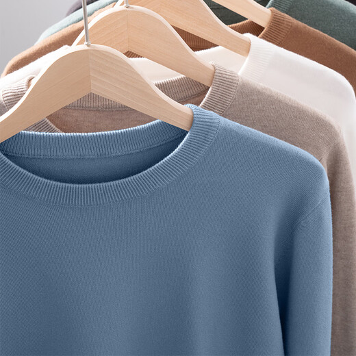 JeansWest Z crew neck sweater men's and women's simple sweater sweater ANJ56 gray (regular style) XL