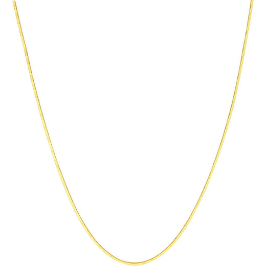 Saturday blessing 18K gold necklace for women snake bone chain color gold necklace birthday gift C0514224 40+5cm