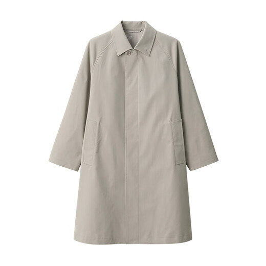 Muji Herrenstand Halsband Coat Trench Coat Herbst Herbst mittlere Länge ad0urc4a hellgelb xl 180/104a