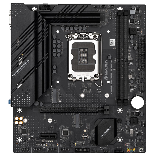 Mingxuan (Maxsun) Tablero de 12ª generación U Set i5 12600KF 12400F 12490F Capas de placa base de chips sueltas en caja Conjunto de CPU Challenger B760M DDR4 I5-12600KF CHIP LOLE CHIP [tres años de seguro de la tienda]