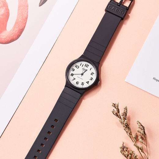 Casio watch student sports simple quartz small black watch casual pointer waterproof junior high school student watch Chinese Valentine's Day gift MQ-24-7B2