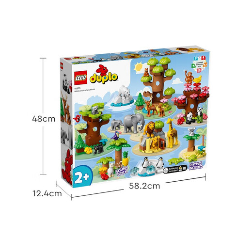 乐高（LEGO） 得宝大颗粒婴幼儿拼搭积木玩具生日礼物 10975 世界野生动物