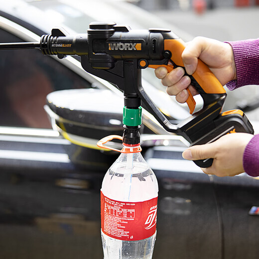 
He Jiagong wireless lithium battery Wax car washing machine gun car washing machine washing machine water pipe Cola bottle connector charging high voltage water gun accessories 11762W 1KWWA1762 Wax