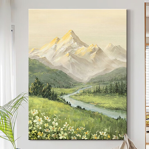 Zhenxi digital oil painting diy handmade birthday gift Rizhao Jinshan decorative painting landscape coloring oil painting hand-painted coloring painting Rizhao Jinshan digital oil painting 30*40cm