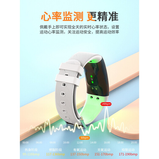 华为机通用智能手环测血压心率睡眠监测来电消息提醒男女运动手表 黑色大屏款【收藏加购送原装表带+同步微信QQ+游泳