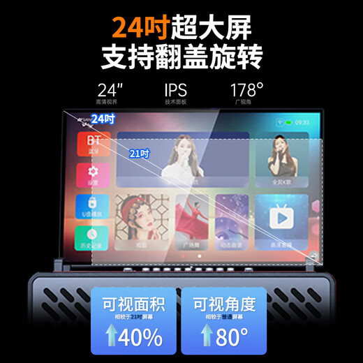 Shanshui C10 Amplifier Audio All-in-One 2025 New Home KTV Lautsprecher Set Outdoor Audio Karaoke Special Karaoke Equipment High Power Square Dance Audio mit Display Shanshui C10 Flaggschiffversion
