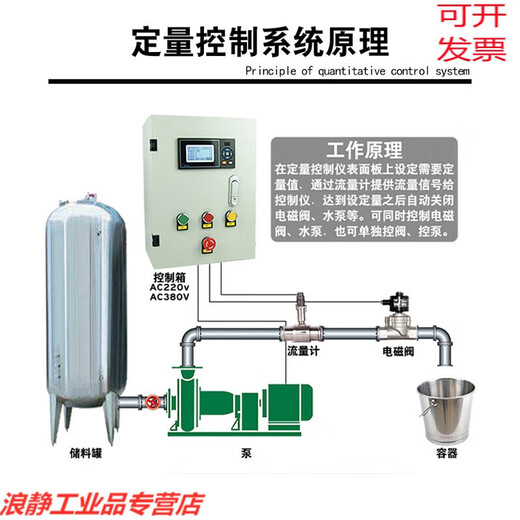 Customized intelligent quantitative control instrument control box automatic canning timing quantitative adding water oil liquid flow control quantitative controller
