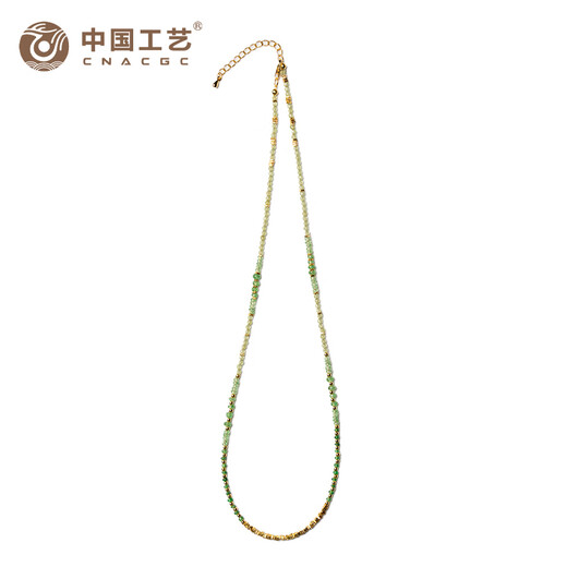 Chinese Craftsmanship Green Man Spring Original Time Season Colorful Necklace Natural Gem Beads Explosive Necklace