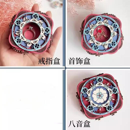 Tatanice деревянная музыкальная коробка музыкальная коробка ручной работы Diy Diy Diwelry Box детская сборка игрушек открытый день студенческого дня подарок
